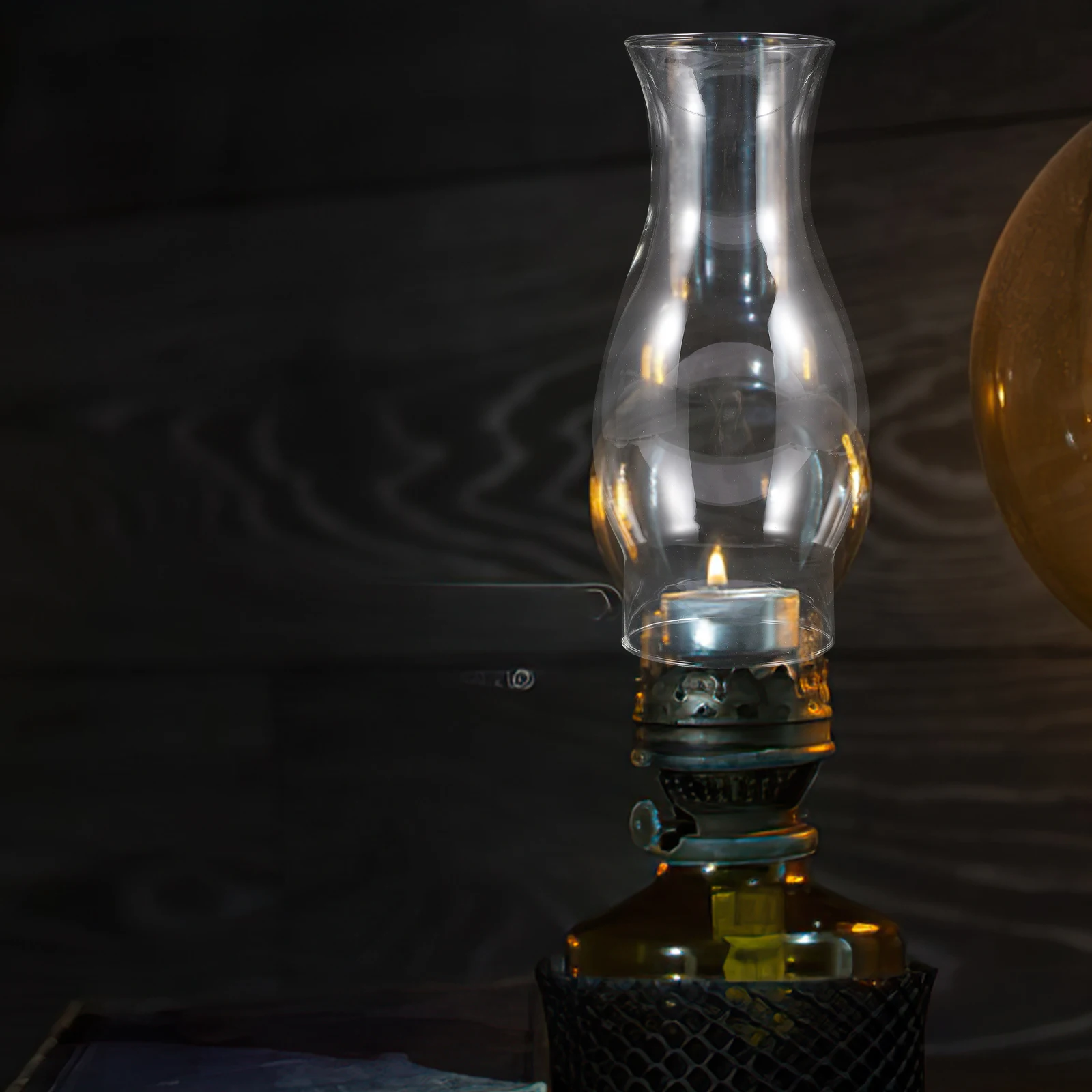   Transparent Glass Oil Lamp Shade Clear Oil light cover Glass   Lamps Shade home decor Clear Chimney   Lamp Cover Light Shades