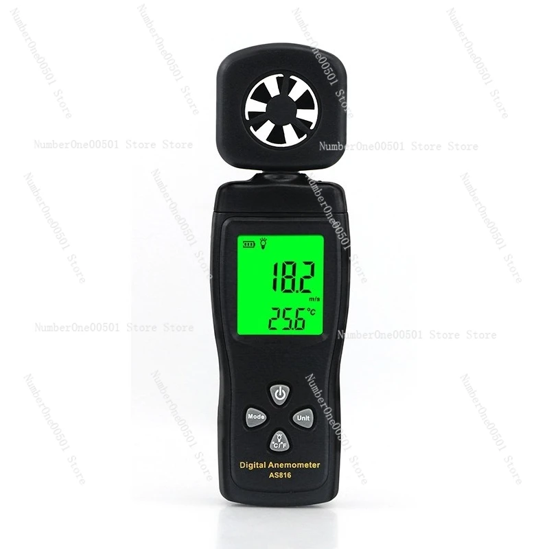 

AS816 Handheld Vane Anemometer Wind Speed Temperature Tester Industrial Wind Meter Portable Air Flow Detector