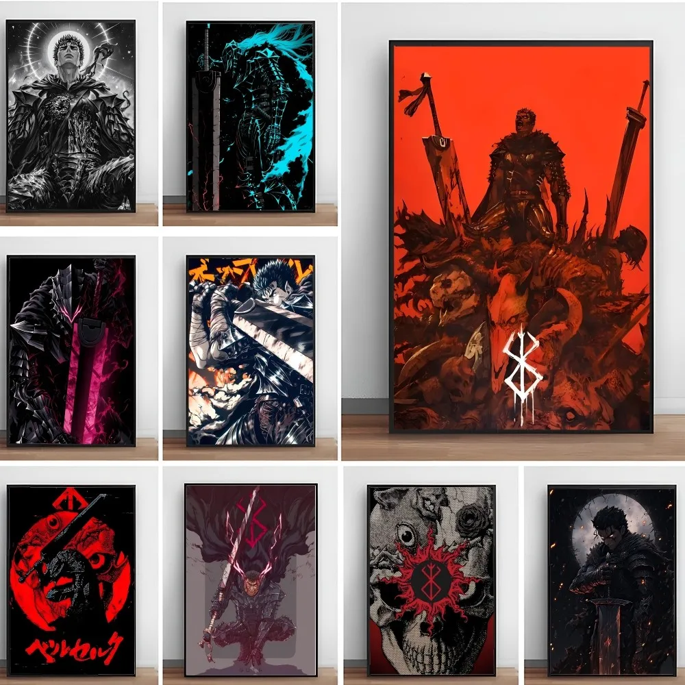 Anime Berserk Poster Paper Print Home Living Room Bedroom Entrance Bar Cafe Art Painting Decoration