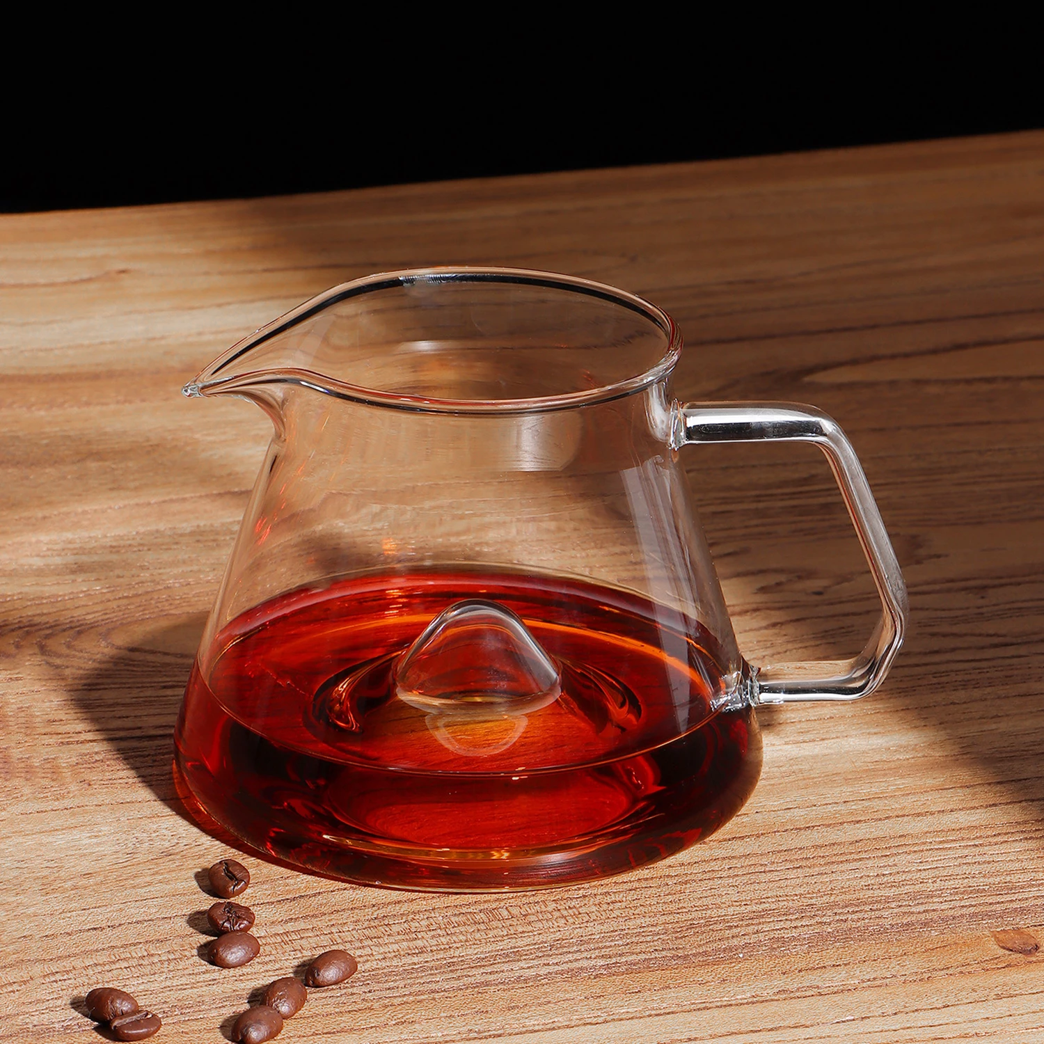 OANKR Coffee Server Hill Shape Guide Extraction Pour Over Coffee Server High-Borosilicate Glass Pot Professional Barista Tools - view 2