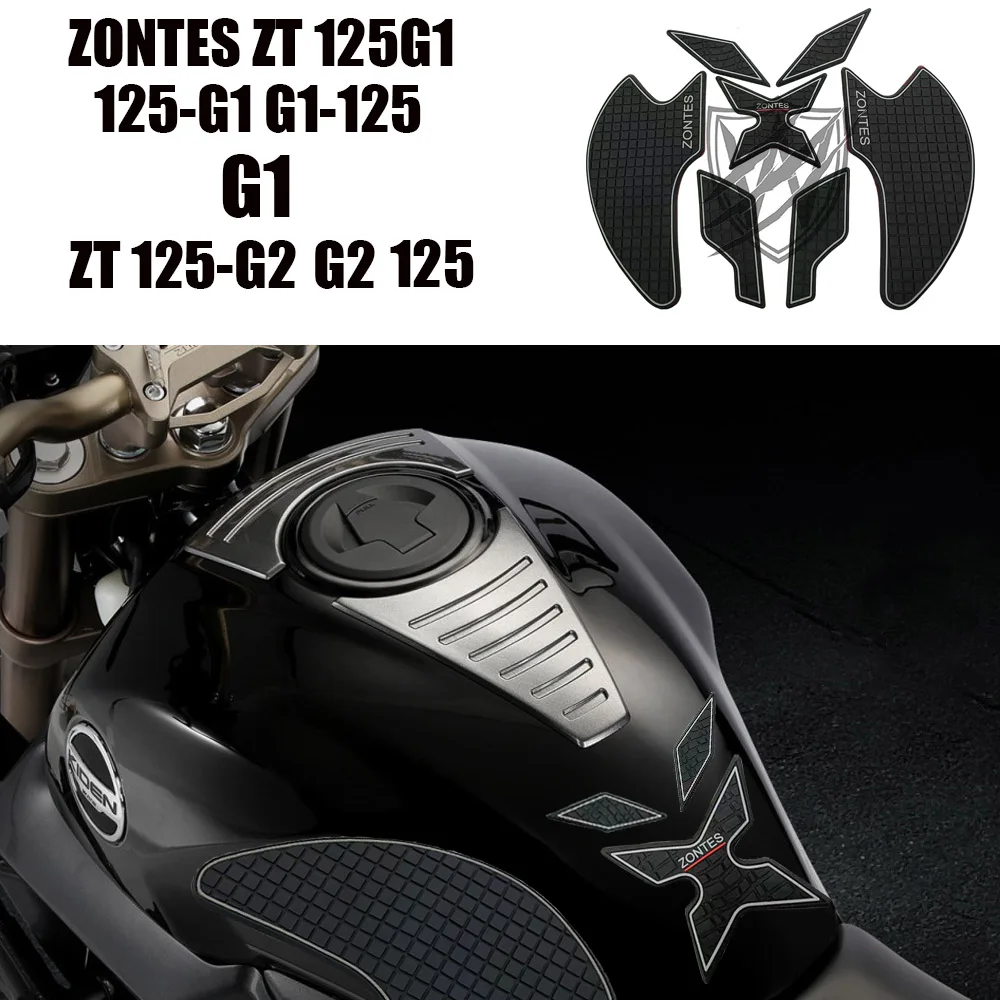 

2022 Motorcycle Anti Slip Tankpad Side Gas Knee Grip Traction 3M Decals Tank Pad Stickers For Zontes G1-125 125 G1 G1 125 G2 125