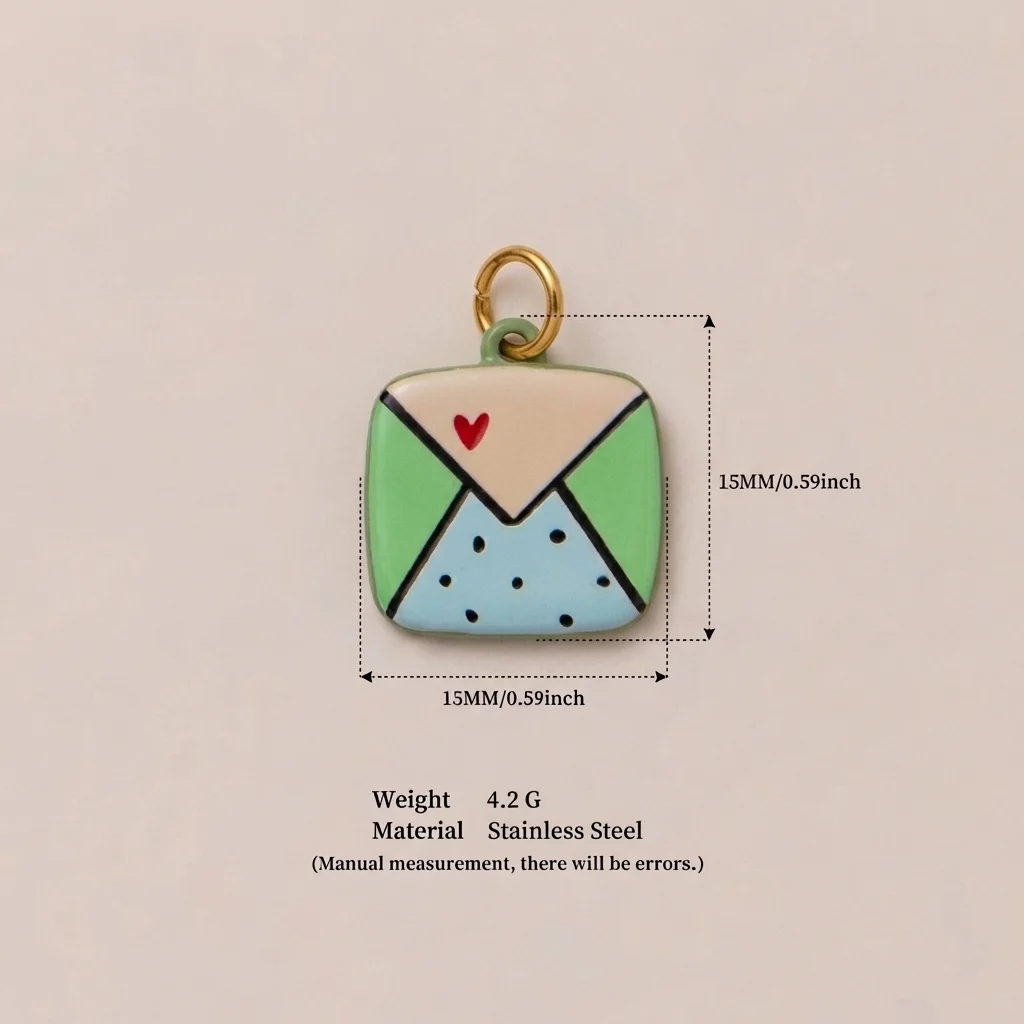 Niedliche, frische, beliebte Dopamin-Farben Liebeskamera Wassermelonen-DIY-Anhänger Charms für Schmuckherstellung – Detail 5
