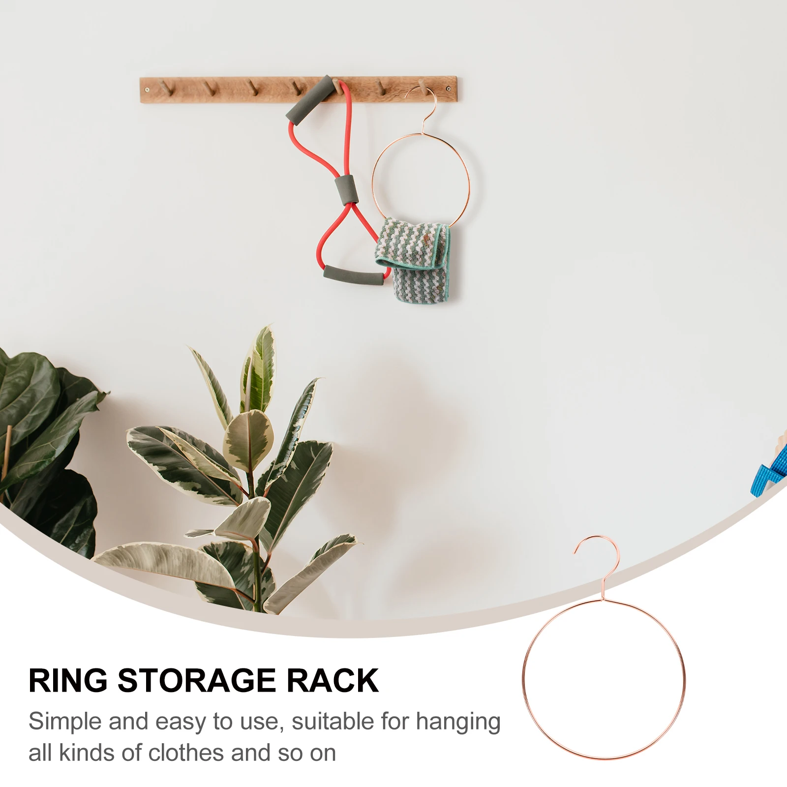 

Belt Rack Hanger for Scarf Tie Organizer Hangers Round Ring Closet Scarves Hook