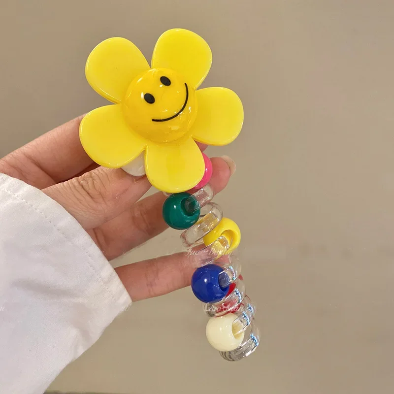 

Весна Лето Сладкая шнурка для волос Подсолнух Пузырьковая коса Плетение Артефакт Tycho Яркие цвета Телефонная линия Повязка для волос Для Волос