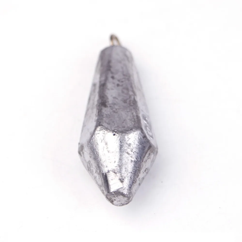 10g-200g Fishing Lead Sinkers concave bottom tapering style Fishing Weight Sinker weight Tail lead Sinker