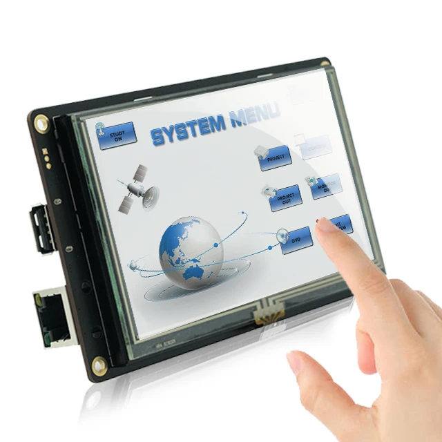 

5,6-дюймовый TFT LCD дисплейный модуль HMI с высокой яркостью и интерфейсом RS232/RS485/TTL для промышленного применения