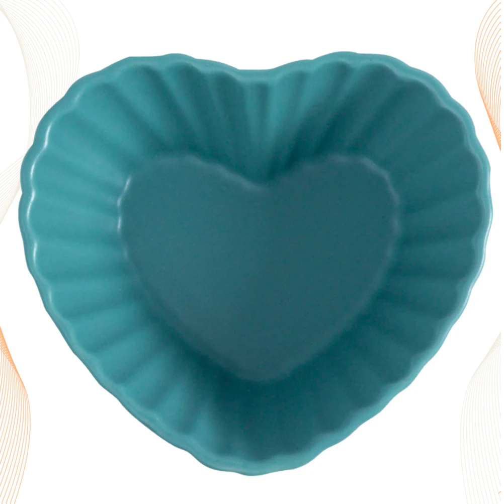 1 قطعة وعاء السيراميك على شكل قلب لون عشوائي الإبداعية الحلوى سلطة الفاكهة تخدم السلطانية لجمع الأسرة حفل زفاف