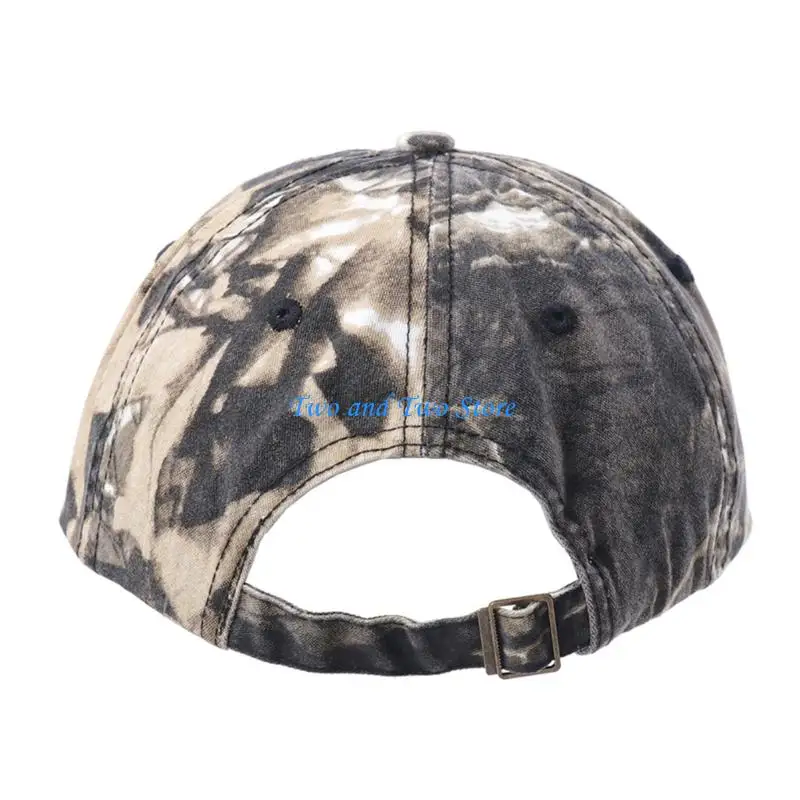

HX6F Camouflage Baseball Cap Adjustable Dad Hat for Adult Camping Hiking Climbing