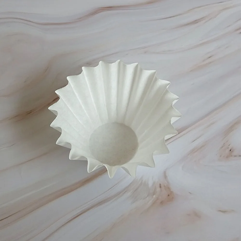 

100 шт. прочных кофейных фильтров из бумаги, 185 мм, круглой формы, с плоским дном, одноразовые, для коммерческого использования