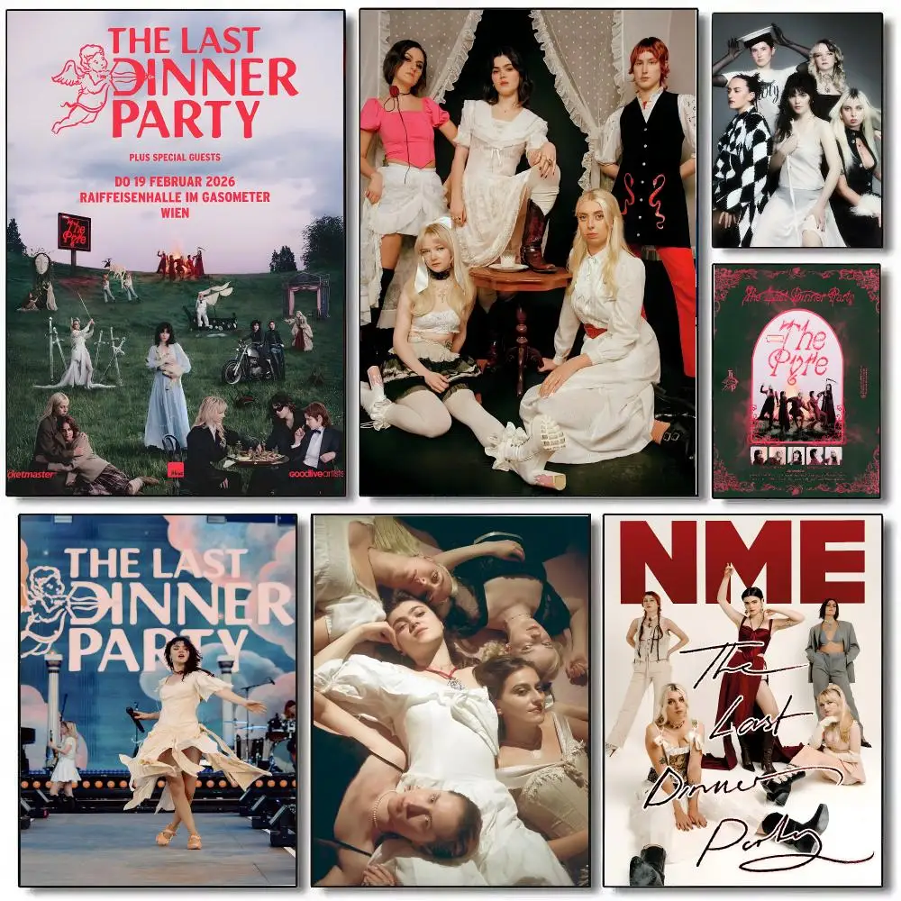 Band T-The Last Dinner Poster Sticky Painting Prints Wall Art Waterproof Home Living Bed Room Bar Cafe Aesthetic Decor
