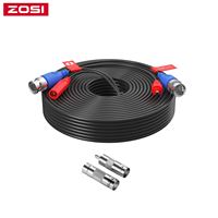 ZOSI 18.3M 60ft CCTV Cable BNC + DC Plug Cable For CCTV Camera DVR Security Black Surveillance System Accessories