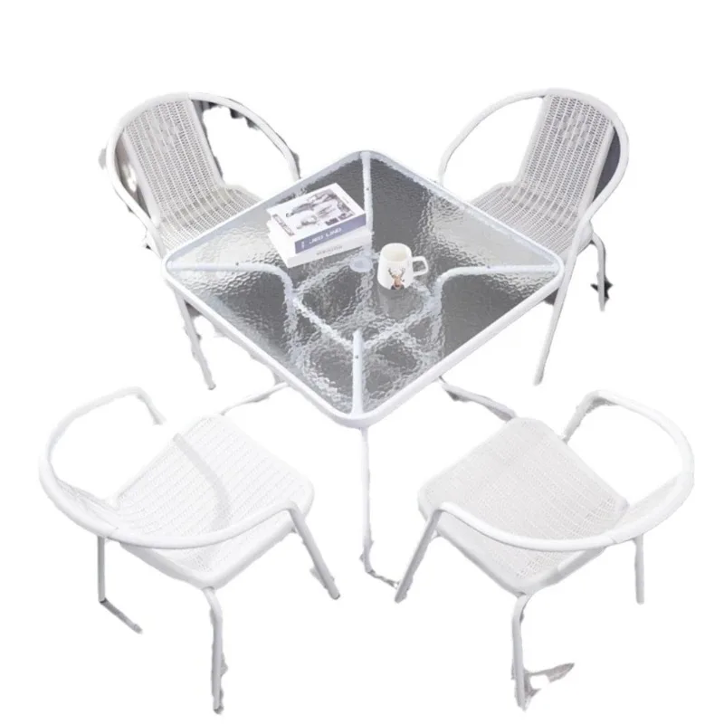 

Outdoor Balcony Leisure Table and Chair Group Simple Outdoor Garden Rattan