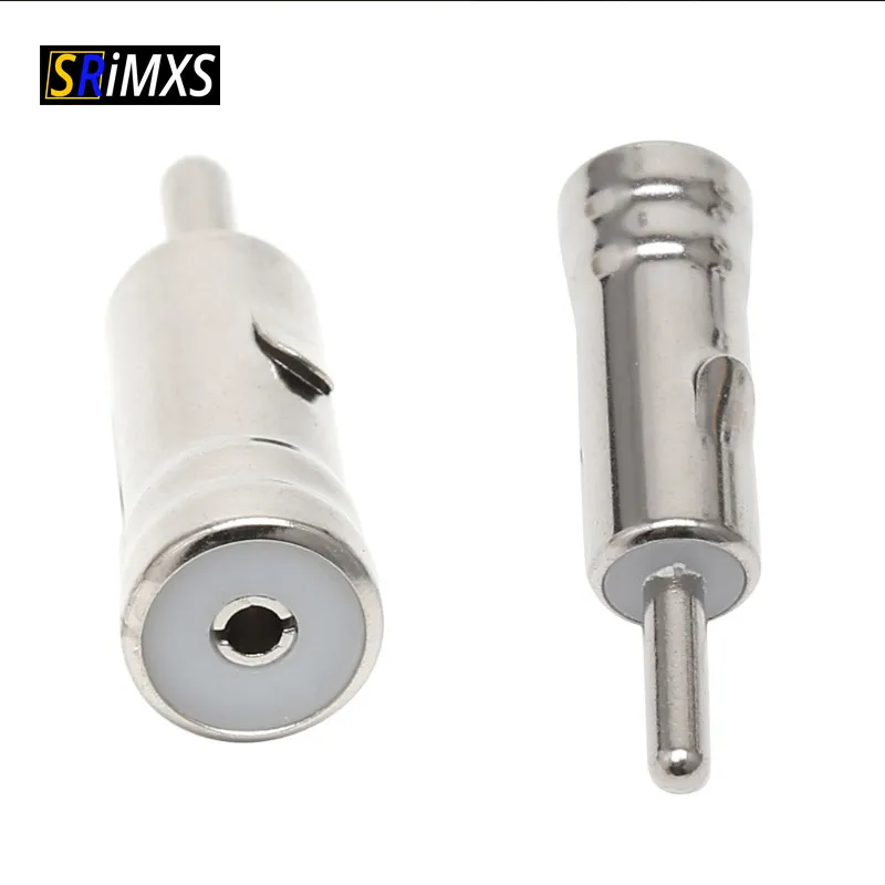 Car Vehicles Radio Stereo Iso To Din Aerial Antenna Mast Adapter Connector Plug Car Stying For Vw Ford Chevrolet Nissan Peugeot