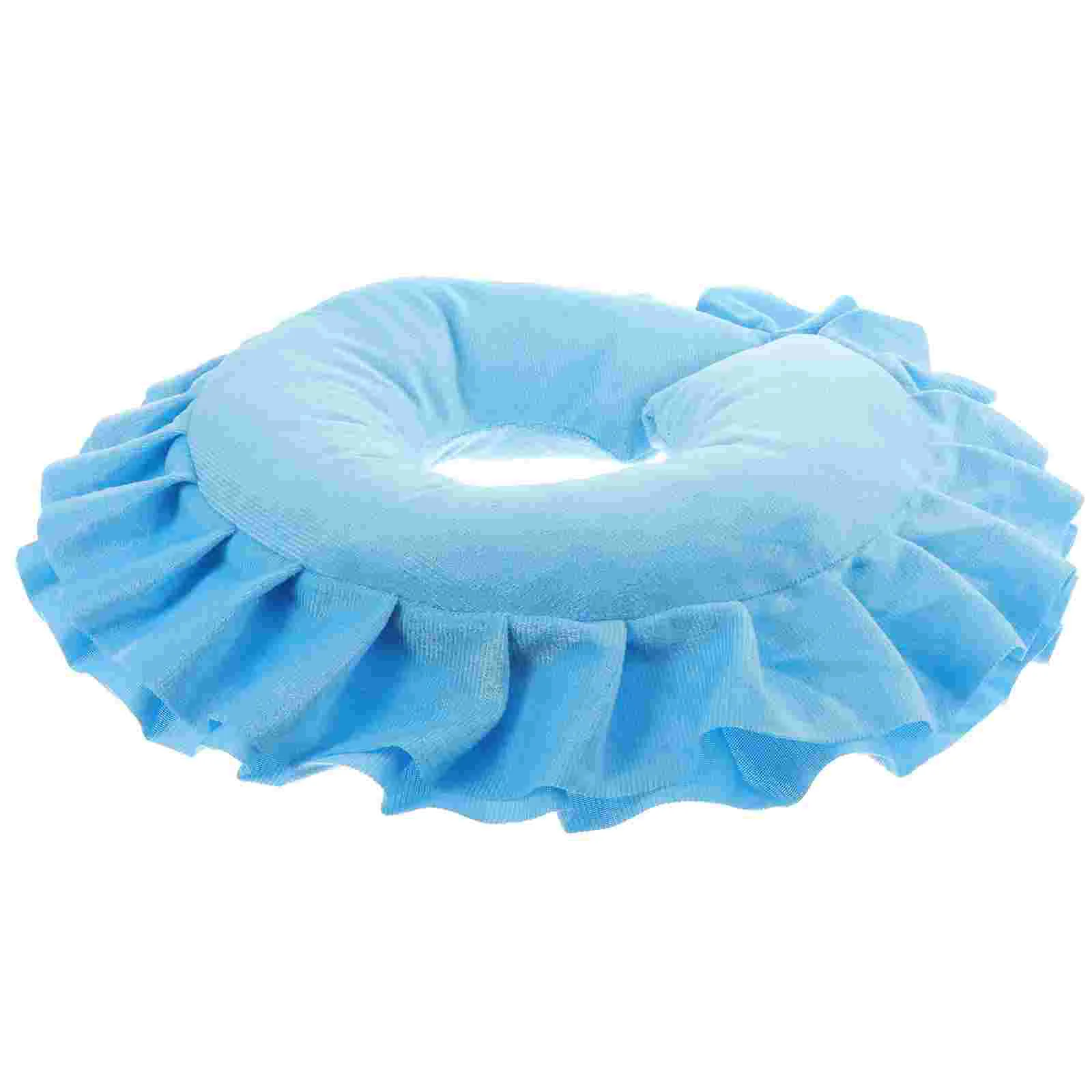 Massager Beauty Bed Pillow U-shaped Face Body Cervical Spine Comfortable Removable and Washable Salon Lying (sky Blue) down Spa