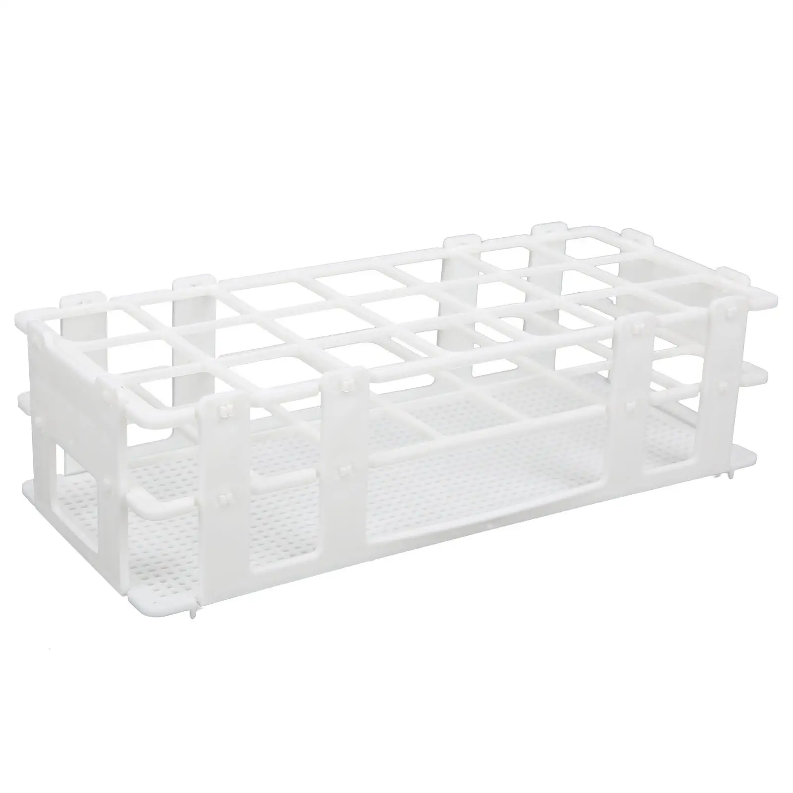 30mmx21홀 플라스틱 시험관 랙 실험실 샘플링 튜브 홀더 스탠드 과학용 분리형