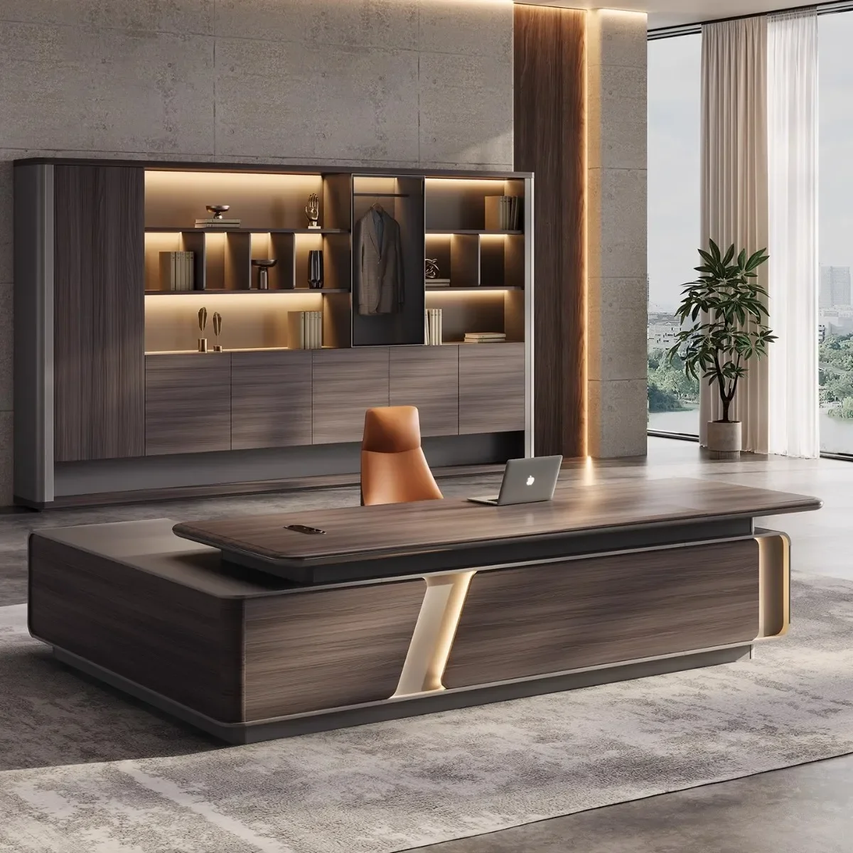 

Письменный стол Boss, офисный стол, легкая роскошь и простота, председатель, элитный ведущий офис, менеджер мебели, президент