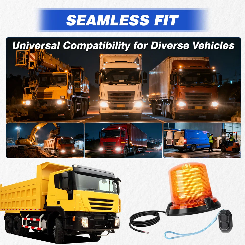 

12-48 В 90 светодиодные стробоскопы с дистанционным управлением, автомобильный аварийный мигающий свет, инженерный предупреждающий сигнал, маяк, водонепроницаемый