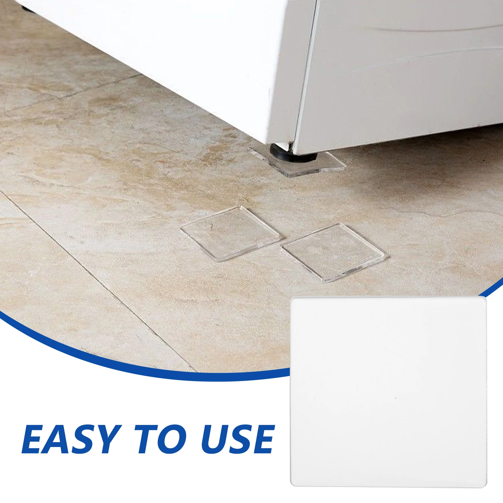 

4Pcs Furniture Foot Pads Anti-Slip Shockproof for Washing Machine Refrigerator Strong Load-Bearing Non-Slip Mat Home Appliance