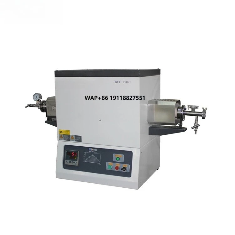 Lab High Temperature 1800c 1700c 1600c 1400c 1200c Single Zone Vacuum Spilt Tube Furnace With Software Control System
