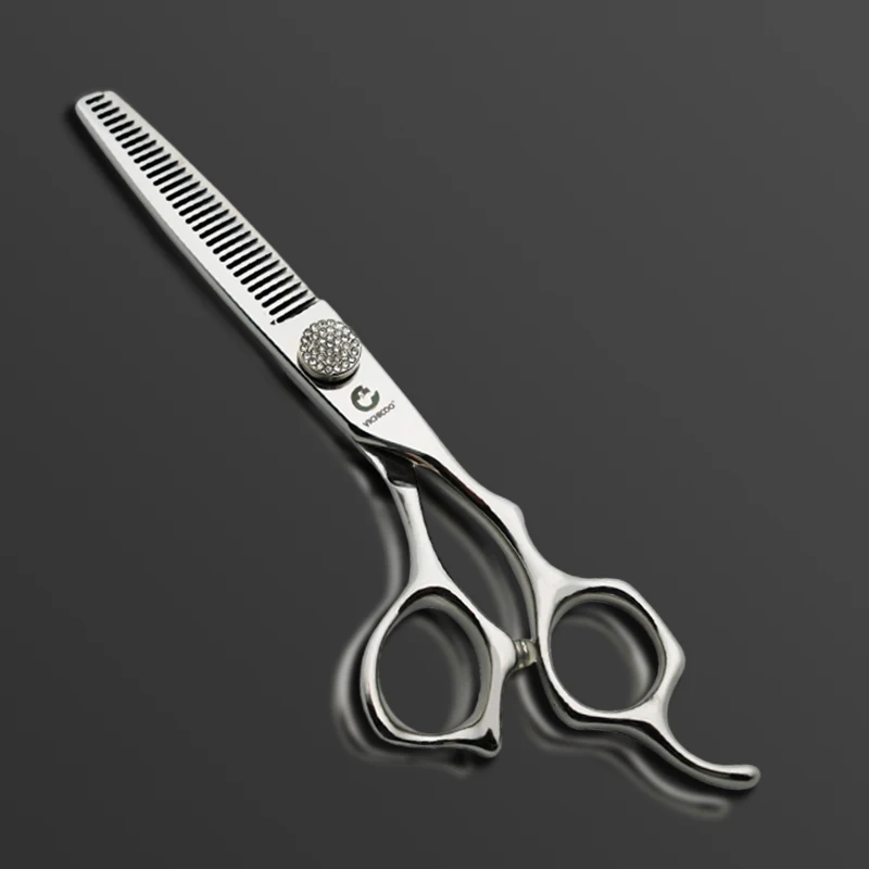 VICHICOO VF3-630 Thinning Scissors With Swivel Thumb Shiny Screw Barbershop Accessories Professional Hairdressing Equipment