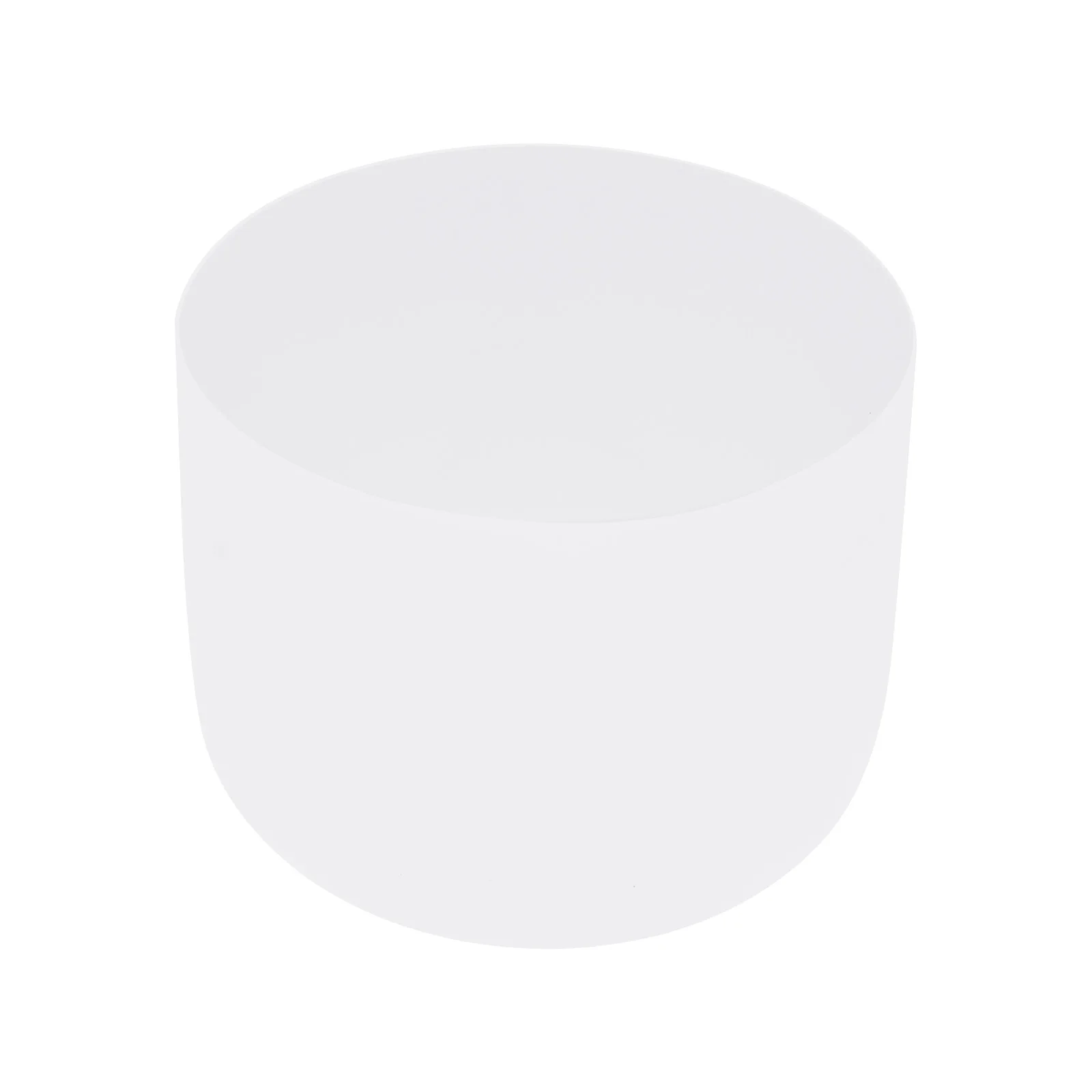 화이트 싱잉볼(7.99*6.02인치), 고순도 석영—풍부한 고조파, 사용하기 쉽고 가벼움(3.24파운드) 가정/힐링 스튜디오용