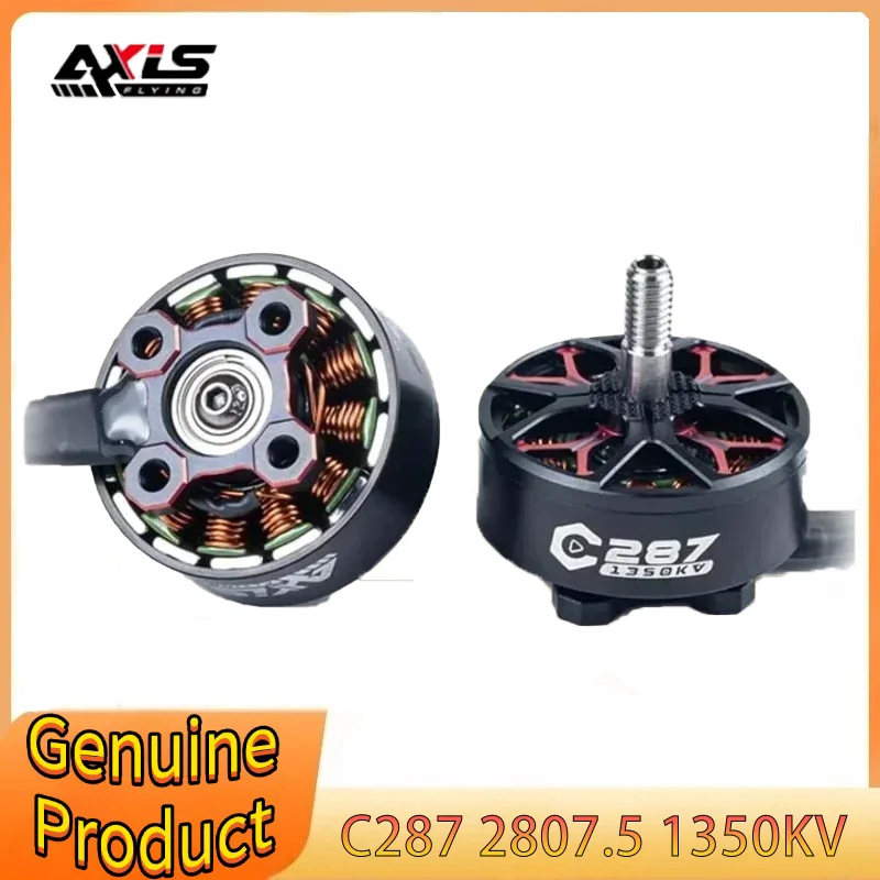 

Бесколлекторный двигатель Axisflying C287 2807.5 1350KV 1750KV 4-6S для FPV-дрона, фристайла, 7-дюймовых дальнобойных моделей LR7, запчасть для DIY-сборки