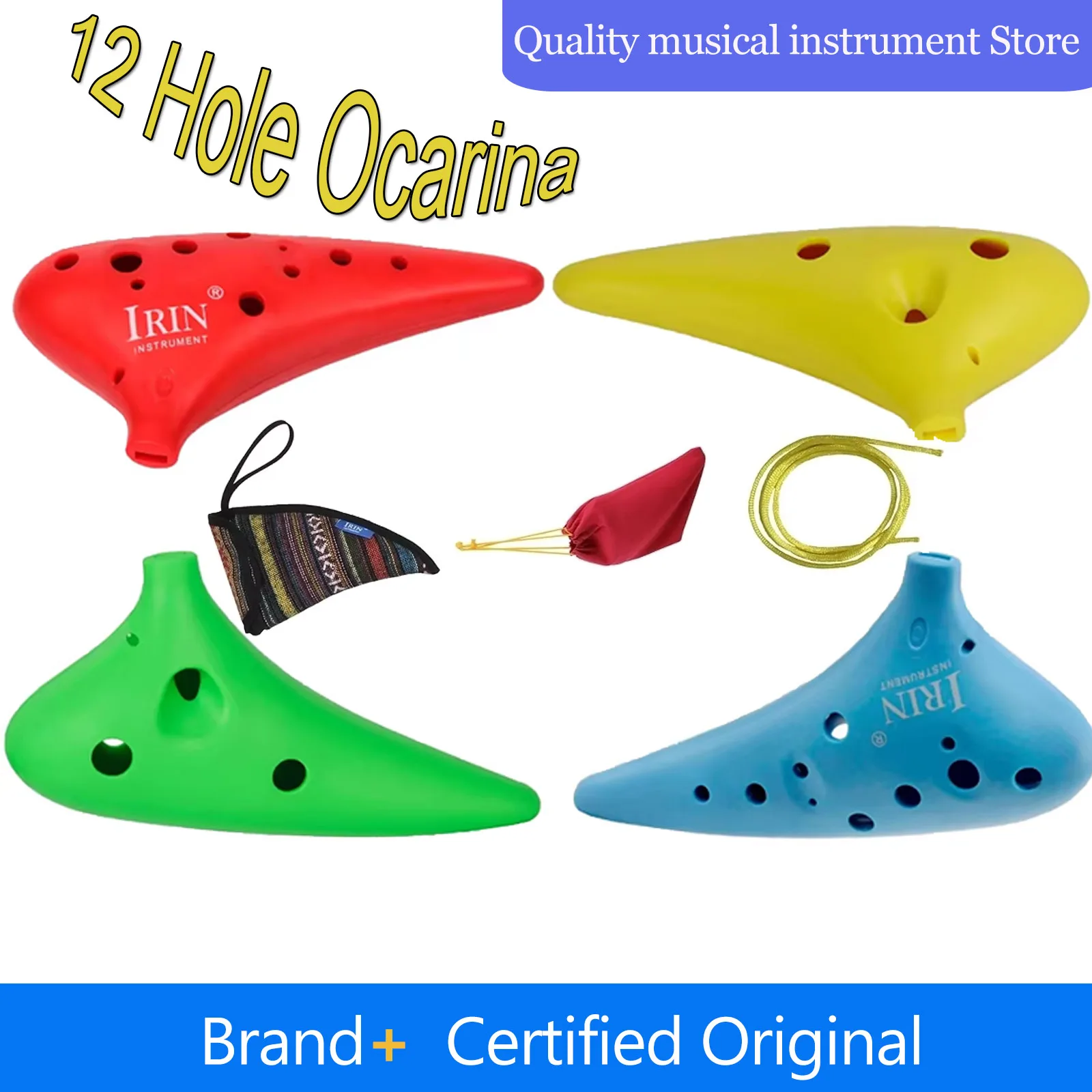 

IRIN 12-луночная окарина Orff, детская музыка для раннего обучения, просветление, комфорт, безопасный, безвредный, развлекательные подарки для детей