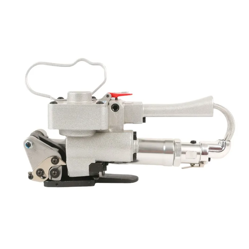 19-25mm Heavy Duty Pneumatic Strapping Tool High Tension Packaging Machine Handheld Friction Welding Sealless Hot Melt Baler