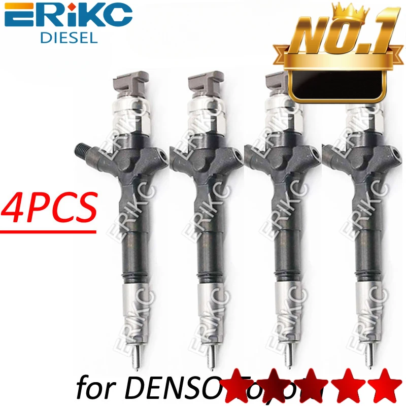 

23670-30300 Diesel Injection 2367030300 Fuel Injector Set 23670 30300 for DENSO Toyota HIACE HILUX 2.5D 2KD-FTV 4PCS