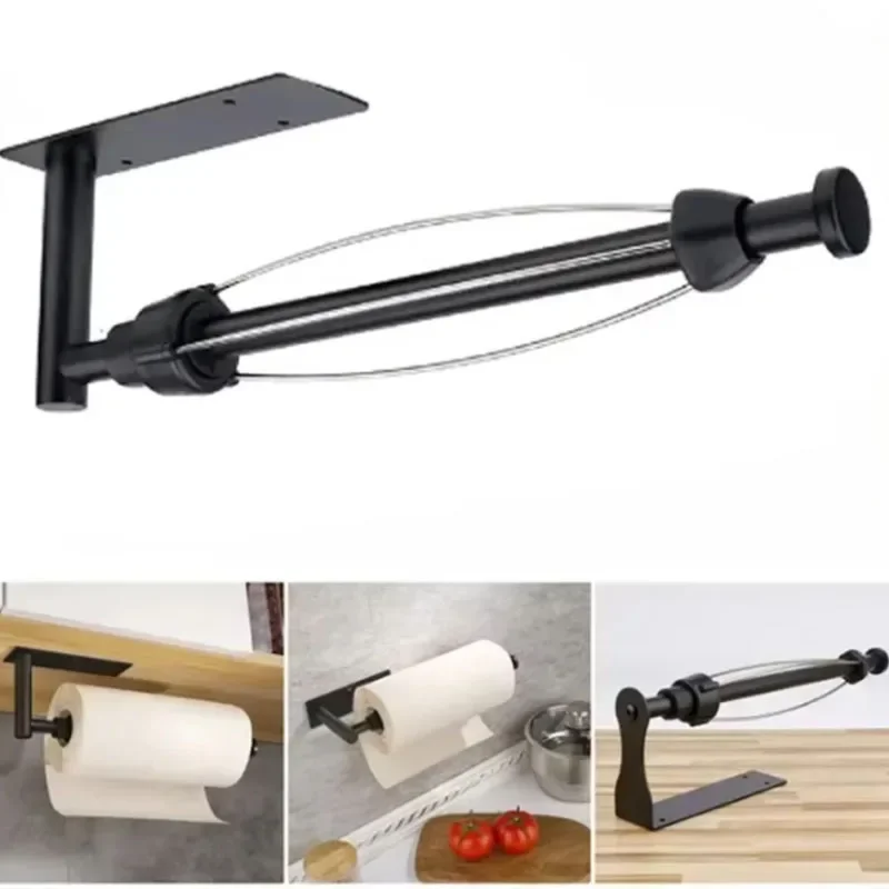 

Клейкий настенный держатель для бумажных полотенец из нержавеющей стали - органайзер для хранения туалетной бумаги в ванной и кухне