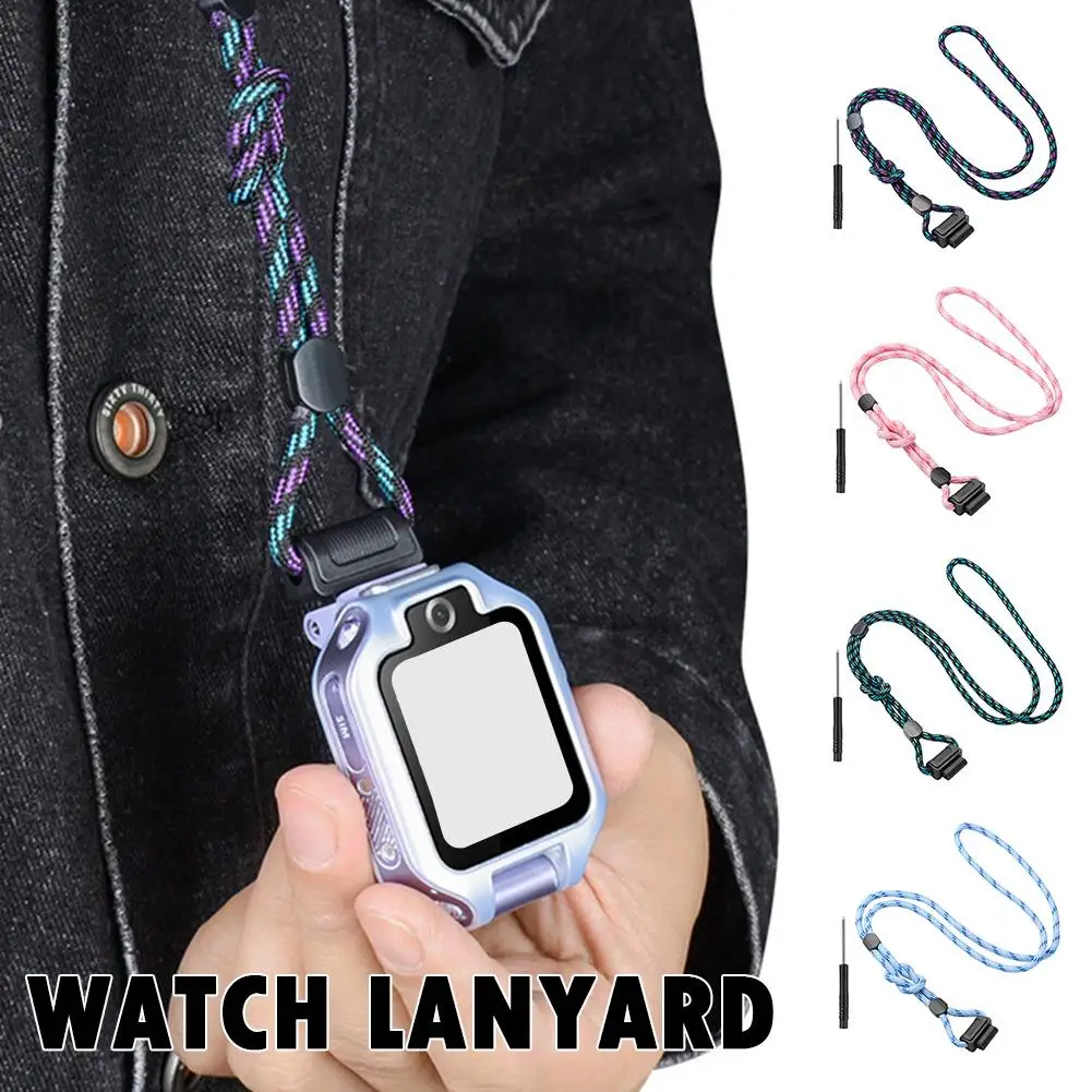 Neck Lanyard Strap for HUAWEI WATCH KIDS 4Pro 3S 3Pro 4X 5X Pro Anti-loss Straps Minimalist Design J2H5