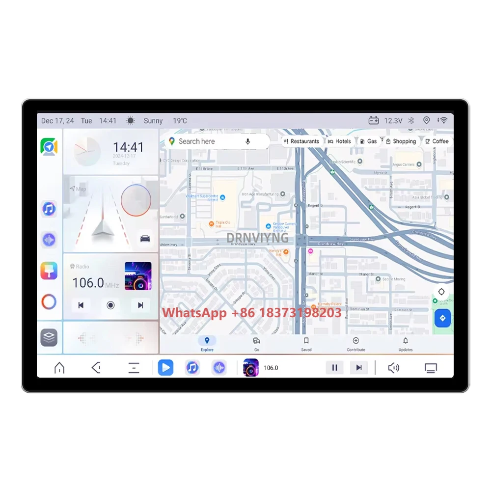 

13'' New Android Ts20 2k Screen Car Multimedia Radio Stereo Car Dvd Player for Universal Car Gps Navigation