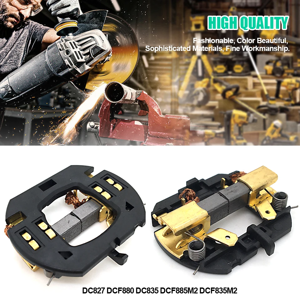 

1 шт. сменный оригинальный держатель угольной щетки с щетками для DEWALT DCF885 DCF880 DCF830 835 DCF880M2 N 187232 Аксессуары для гаечных ключей
