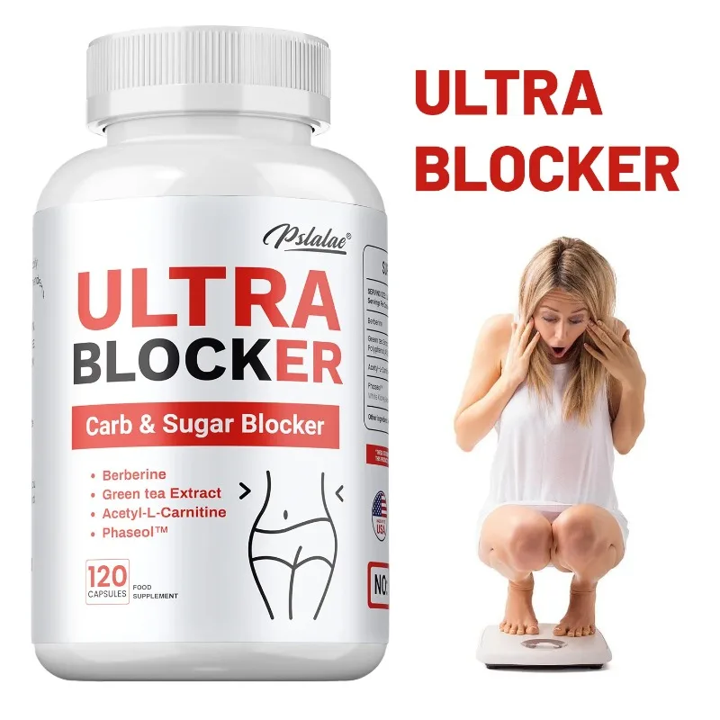Ultra Blocker Carb & Sugar Blocker - Healthy Weight Management, Helps Digestion, Reduce Gas and Bloating, for Gut Health