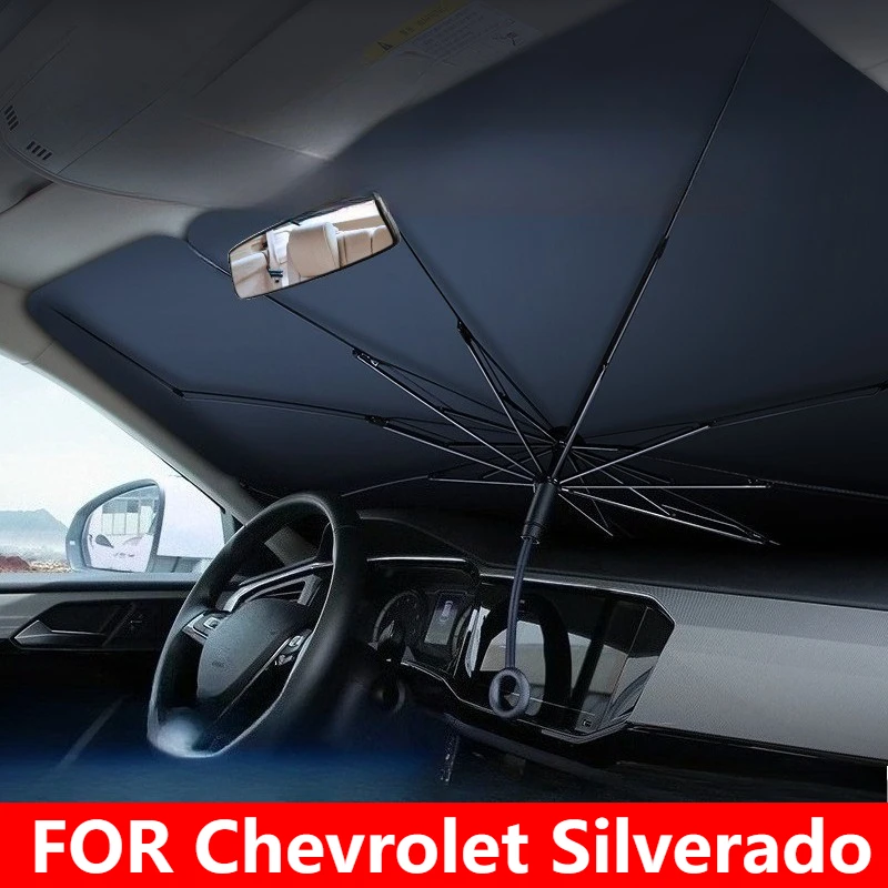 

FOR Chevrolet Silverado Pull Ring Parasol (Windshield Sun Shield) | UV Protection & Heatproof