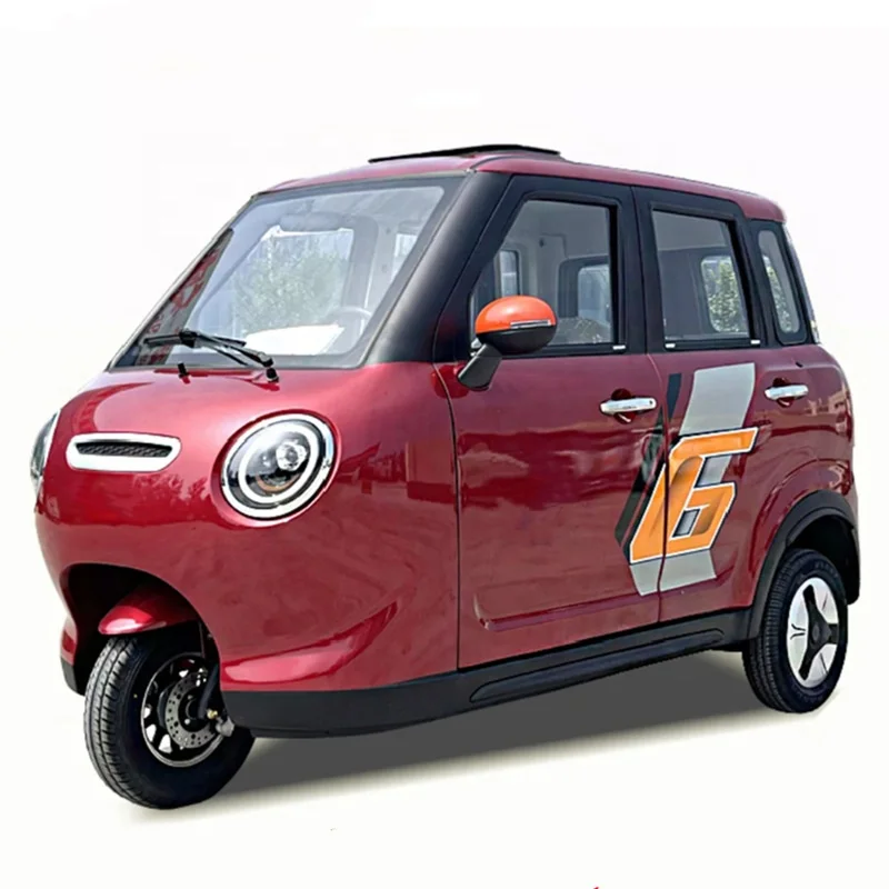 الاستخدام العائلي للركاب في المناطق الحضرية مع المقصورة المغلقة المقاومة للمطر 3 عجلات تعمل بالطاقة الشمسية دراجة ثلاثية العجلات الكهربائية