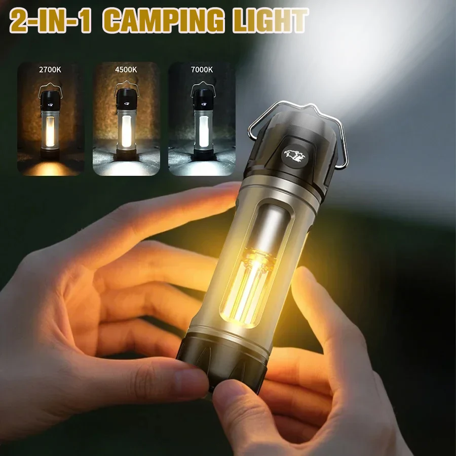 

Portable LED Camping Lights Multifunction 800mAh Rechargeable Pocket Flashlights Outdoor Night Light Waterproof Travel Tent Lamp