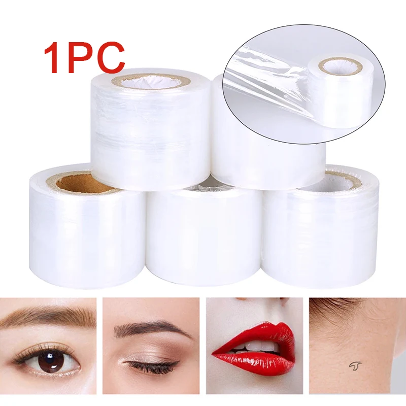 200m/Roll Clear Makeup Film Lip Eyebrow Tattoo Wrap Cover Eyelash Extension Glue Remover Lash Perm Lifting Film Microblade Tool - view 2