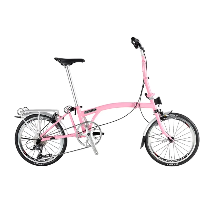 Cranston 20 inch small cloth 9 speed triple folding bicycle portable retro super light female variable speed bicycle adult