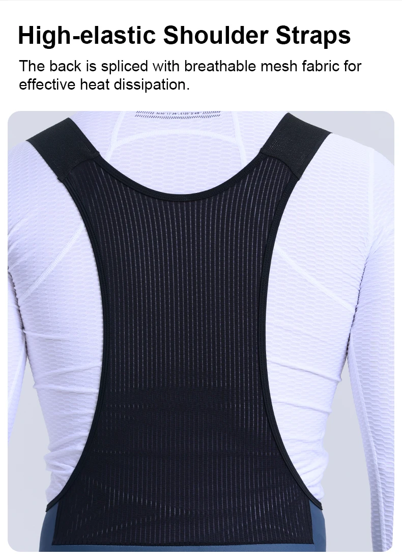 INBIKE Fleece Rennrad Trägerhose für Herren Winter Thermo Radfahren Träger Winddicht Radfahren Fahrradhose MTB Fahrradbekleidung Mann – Detail 12