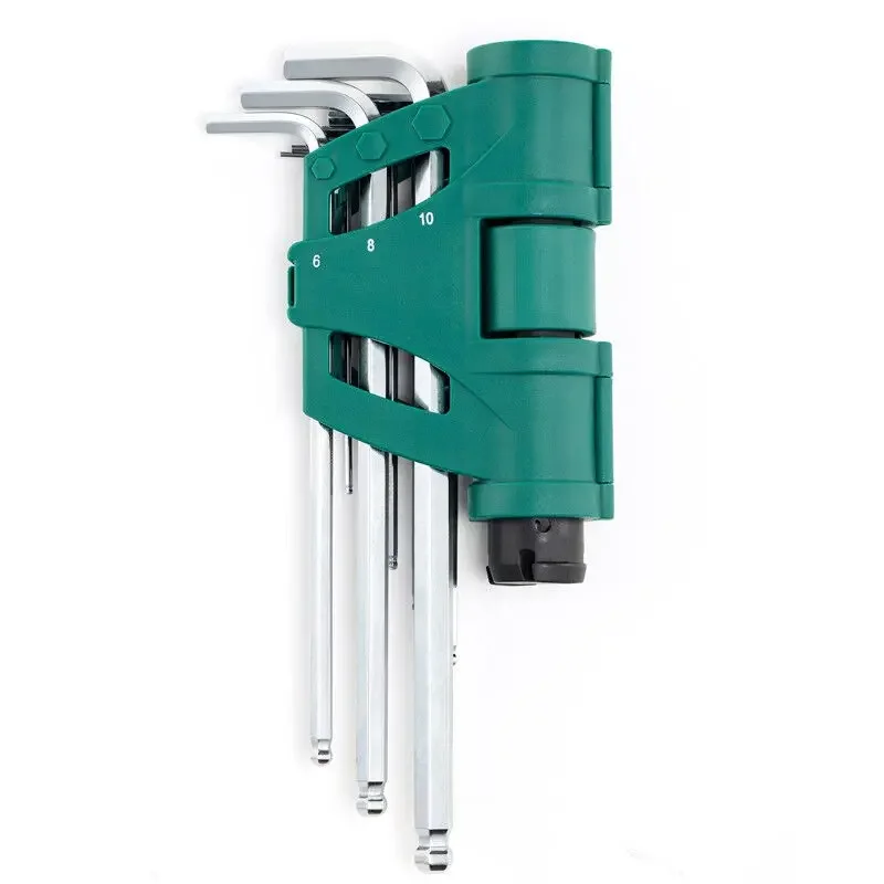 

Hexagon Wrench Set 9 Pieces Enhanced Elongated Ball Head Hexagon Set Inner Hexagon Set