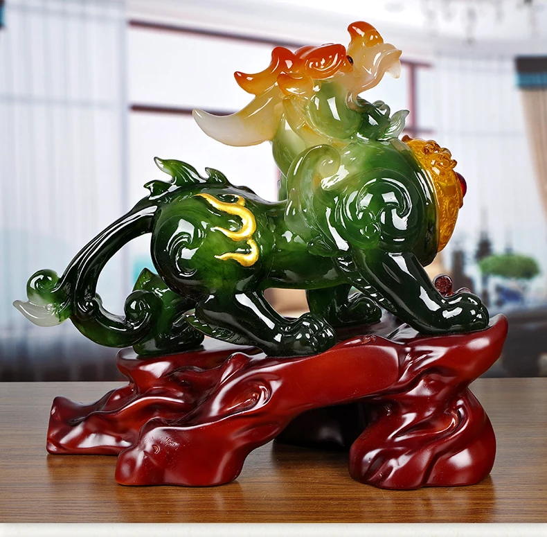 Ornament 2022 Home store Company talisman exorcise evil spirit ZHAO CAI GOOD LUCK FEMALE Dragon PI XIU FENG SHUI talisman Statue