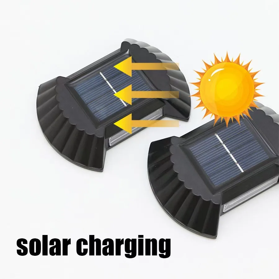 Solar Wall Light 2/8LED Waterproof65 Outdoor Garden Decoration Solar Light Wall Stair Aisle Wall Light Yard Luminous Wall Washer