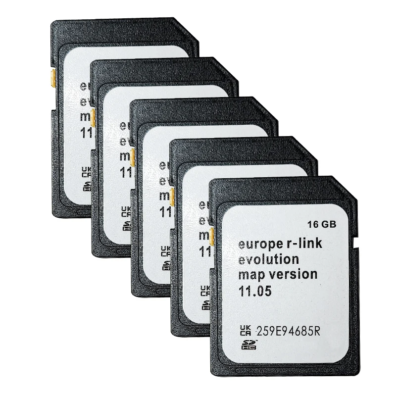 النسخة الأوروبية لبطاقة GPS SD تعمل مع Renault Cars R-Link 11.05 259E94685R GPS Maps Satellite Navigation SD #5