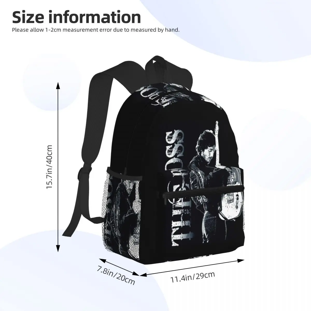 Bruce Springsteens Rock Music Tour Heavy Metal Zaino per studenti Borsa da scuola Zaino da viaggio per borse a tracolla per ragazzi e ragazze