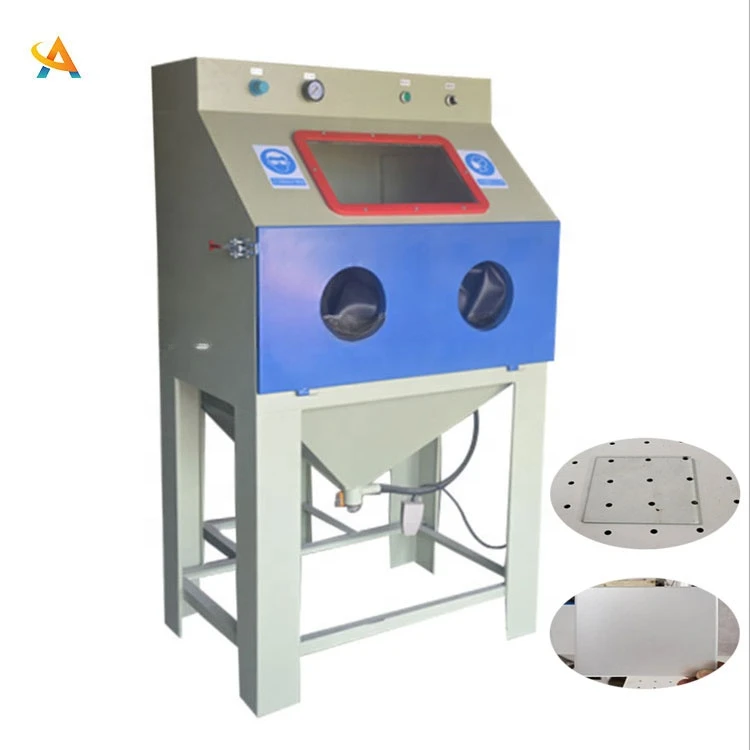 Factory Price Dustless Manual Wet Sand Blasting Cabinet Water Vapour Sandblasting Machine for Sale