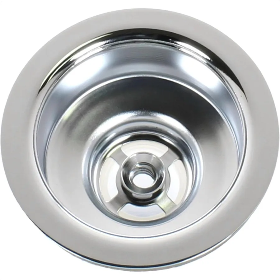 3,5 Сливная сборка раковины с поворотным замком, сетчатый фильтр для корзины, твердая латунь, полированный хром