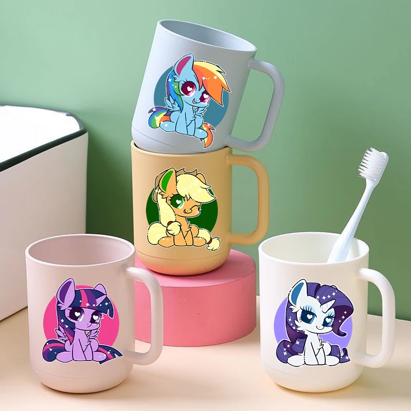 

My Littles Ponyi Cute Toothbrush Cup Girls New Kawaii Unicorn Gargle Mug Women Travel Home Bathroom Accessories Best Friend Gift