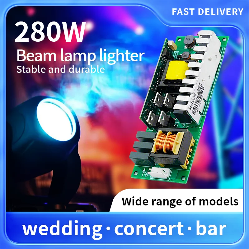Hot 10R 280W Beam Lamp Bulb with 280w Ballast Power Supply for R10 MSD Platinum Stage Light