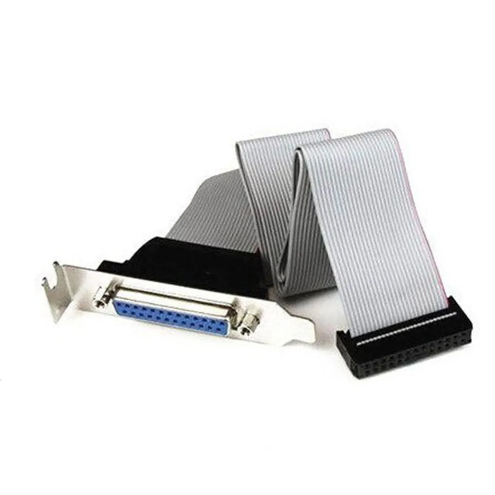 حامل رأس DB25 أنثى إلى اللوحة الأم ، مع كابل ، منفذ تسلسلي 1 ، فتحة PCI متوازية ، 25 سنًا